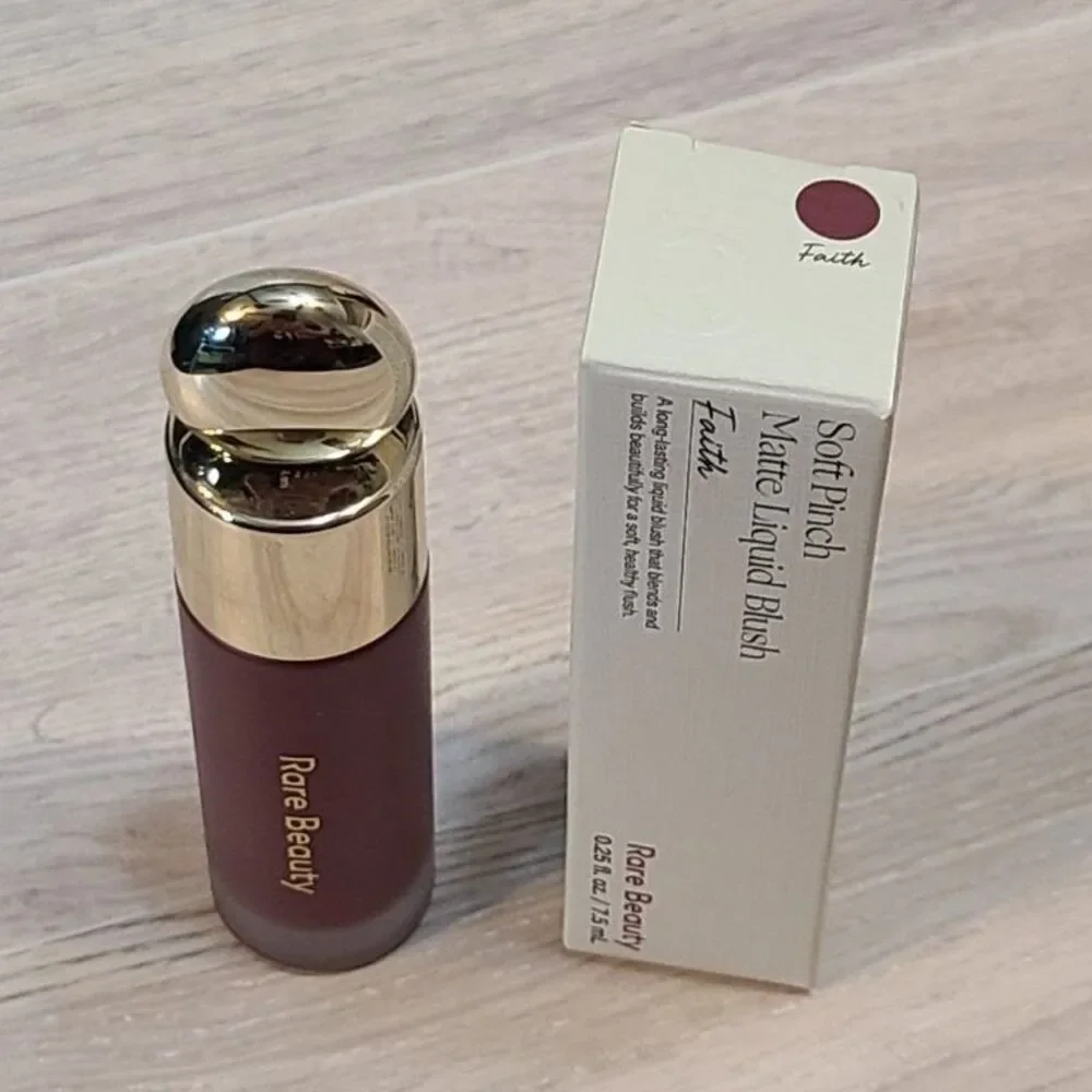 Rare Beauty Soft Pinch Matte Liquid Blush Faith Deep Berry Red .25 oz 7.5ml New